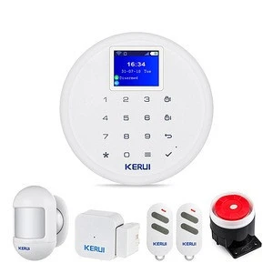 2019 New KERUI Mobile Control AP Linkage WiFi 2G 3G 4G GSM Home Security Alarms for home