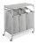Import 2020 Best selling 3 Bag Rolling Laundry Cart with ironing board folding laundry basket with wheels from China