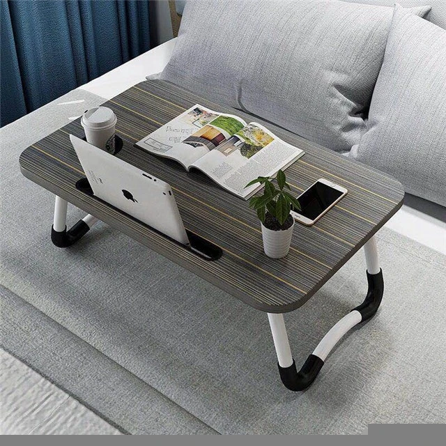 2020 Hot sale mesa para folding metal bed laptop desk computer bed table with drawer