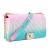 Import 2020 New Women&#39;s fancy lady handbags jelly shoulder bag colorful PVC bag tote from China