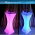 Import 2021 New 16 color change led light up table and chair cube party furniture rechargeable &led furniture from China