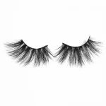 2021 new style 3D mink eyelashes 25mm long mink eye lashes 25mm mink fur lashes with custom package