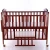 Import 2021 Sales Hot Red Multifunctional Baby Cot Bed Wooden Cot Bed from China