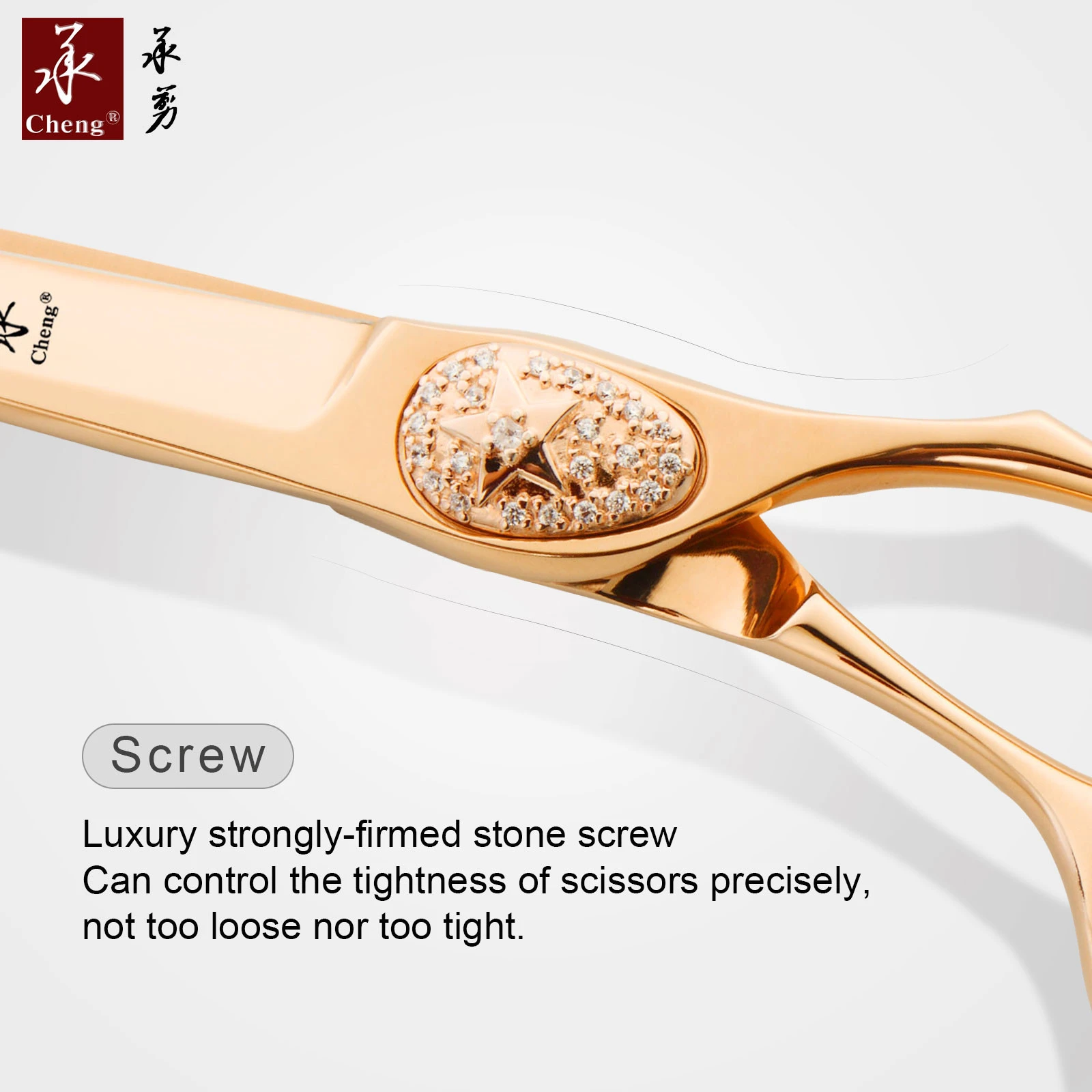 2021 Yonghe UC-6.3S light rose gold titanium coating 6.3" barber hair cutting scissors in Japan 440C steel