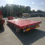 20ft40ft Flat-Bed Semi Trailers For Bulk Goods