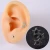 Import 20G CZ Zircon Ear Studs Tragus Curved Steel Cartilage Stud Helix Rook Conch Screw Back Earring Piercing Jewelry Wholesale from China