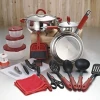 23 Pcs Camping Pan Bowls Mess Kit Backpacking Gear & Hiking Outdoors Nylon Bag Cooking Equipment Utensils Cook Pot Cookware Set