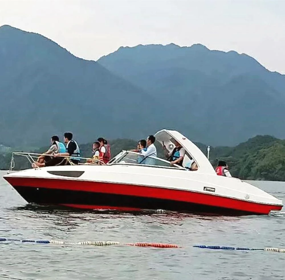 24ft Luxury yacht boat fiberglass for 10-12 passengers