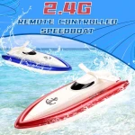 2.4g plastic electric 2ch racing speedy ship yacht mosquito craft for kids toy boats remote control speed boat rc speedboat