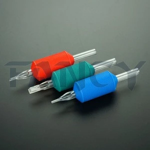 25mm Clear Tip Disposable Tattoo Grip, Wholesale Disposable Tattoo Tube, DT