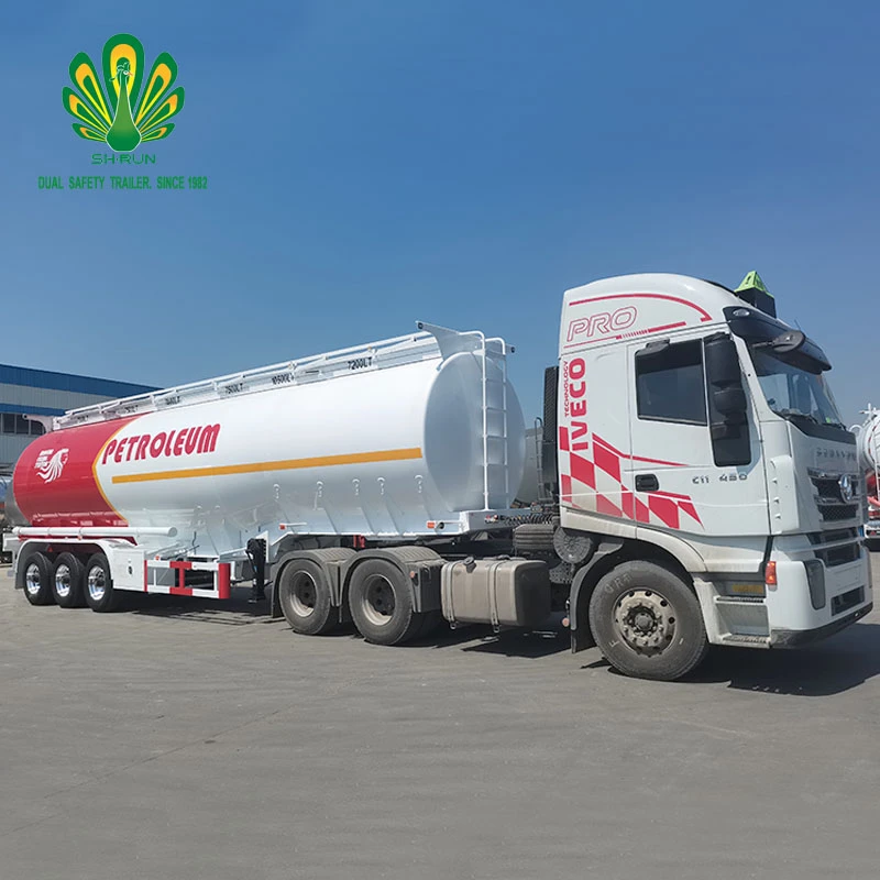 3 Axles Fuel tanker 42000 45000L 50000 60000 Liters Fuel Oil Transport Tank Truck Semi Trailers
