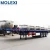 Import 3 axles low bed semi trailer truck 20ft/40ft flatbed container chassis semi trailer from China