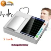 3 channel 12leads medical ecg machine with stand