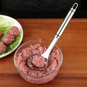 304 Stainless Steel Pressure Meatballs Spoon Kitchen Creative Gadgets Fish Shot Cooker DIY Meatball for Making Maker