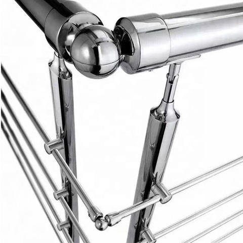 Buy 316 Balustrades Channel Glass Handrail 304 Stainless Steel Tube ...