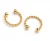 Import 316 Surgical Steel G23 Non-Piercing Twist Clip On Faux Nose Septum Cliker Cartilage Helix Hoop Rings from China