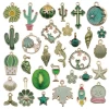 31PCS Cheap DIY Making Zinc Alloy Assorted Enamelled Charm Mixed Color Pendants Jewelry Findings And Components
