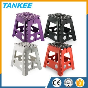 32CM Plastic Folding Step Stool, Portable Small Folding Chair, Outdoor Camping Foldable Stool