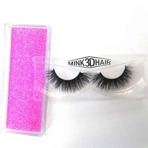 3D false eyelashes 1 pair handmade mink lashes for beauty makeup