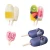 Import 4-cavity mini oval ice cream silicone mousse cake  mold dessert baking mold popsicle ice cream mold from China