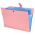 Import 4 Pack Expanding File Folders Letter A4 Paper Plastic Cherry Color 5 Pockets Snap Closure Accordion Document Organizer from China