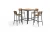 Import 4 seater aluminum frame plastic fabric top  coffee bear outdoor bar table from China
