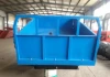 4 wheel 5 ton flat dump trailer with agriculture farm tractor