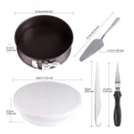 40 PCS Cake Decorating Tools Kit Cake Stand Set Baking Tools and Accessories Cake Pan Bakeware Supplies Set