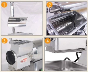 40KG Per Hour Capacity Electric Cheese Grater Chopping Machine for Restaurant