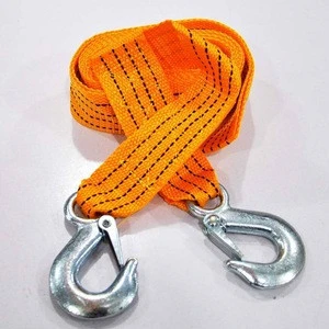 40T 6M Double ply Nylon tow strap with eye hook for trucks