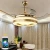 Import 42 inch Colorful light changeable 4 plastic blade fan 220v ac 36w ceiling fan chrome with light summer cool bathroom and remote from China