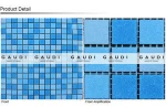 4mm hot sale swimming pool glass mosaic tile