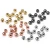 Import 4mm/6mm/8mm/10mm stainless steel loose spacer beads gold silver rose gold black color bracelet diy accessories from China