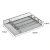 Import 5 compartment metal mesh knife and fork silverware tableware desk table drawer storage cutlery tray kitchen organizer from China