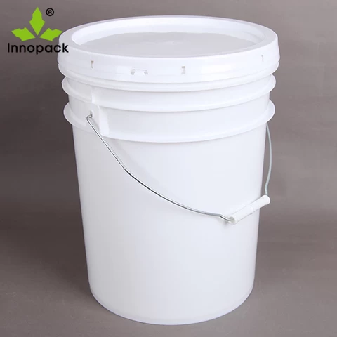 5 gallon chemical plastic pail with rubber seal on lid custom PP plastic packaging pail