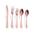 Import 5 pcs Stainless steel table spoon fork knife set rainbow flatware from China