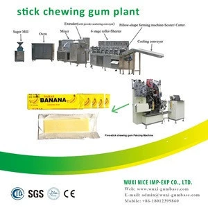 5 sticks chewing gum and production line for Sale