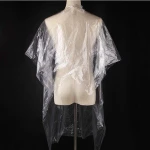 50Pcs Disposable Waterproof Hair Salon Capes Hair Coloring Cape Haircut Apron Shampoo Cape Barber Tools Hair Salon Cutting Cape