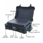 50W 48AH pure sine wave IP 65 waterproof portable solar panels camping outdoor electricity storage