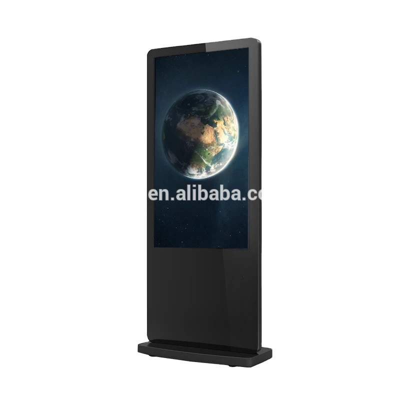 55 Inch Floor Standing Android TFT led commercial Advertising Display vertical lcd digital signage tv