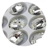 5A gemstone wholesale oval shape loose beads foil back non flat back fancy stone clear pointed back rhinestone