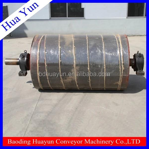 650mm flat belt drive head pulley for material handling in baoding