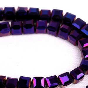 6mm faceted crystal glass beads for jewelry making