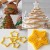 Import 6pcs 3D DIY Heart Star Flower Christmas Tree Cookies Cake Cutter 3D Christmas Cookie Cutter Set for Home New Year Party from China