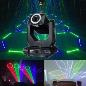 Buy 6w 40kpps Rgb Full Color Animation Laser Dmx Moving Head Lighting ...
