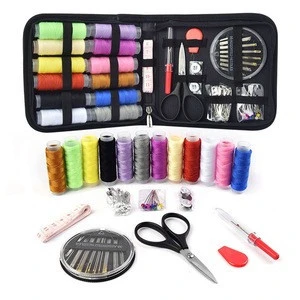 73PCS small zipper sewing kit with embroidery punch needle and sewing thimble