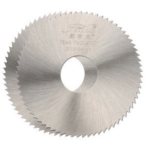 75x4.0x22x72T HSS Milling Cutter Saw Blade For Steel Pipe