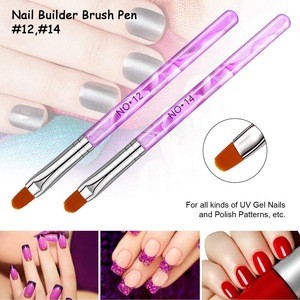 7Pcs Acrylic Nail Art Pen Tips UV Builder Gel Painting Brush Manicure Set Nail Art Brushes Sets For Girls