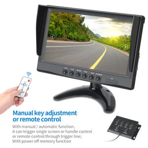 9 inch Split Screen 4 Channel TFT LCD Color car display car tv monitor With U Shaped Bracket