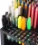 Import 96 Hole Art Plastic Pencil &amp; Brush Holder Desk Stand Organizer Holder for Pens, Paint Brushes, Colored Pencils, Markers from China